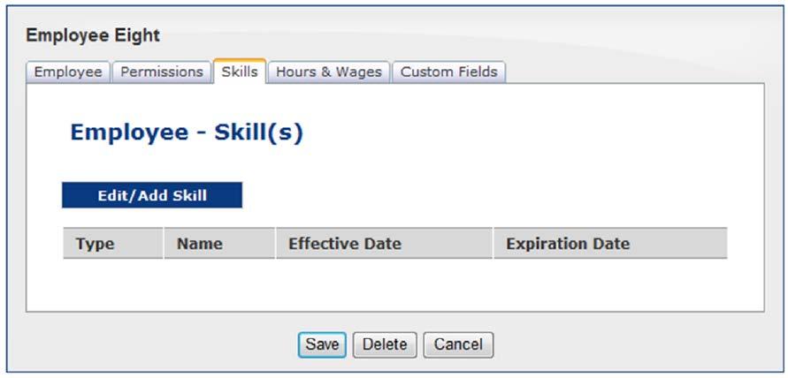 Optional Employee Data If you click on an employee name or go to the Set Up > Company Maintenance > Employee.