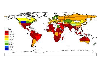 Impact on Agricultural Productivity without Carbon Fertilization (percent) William R.