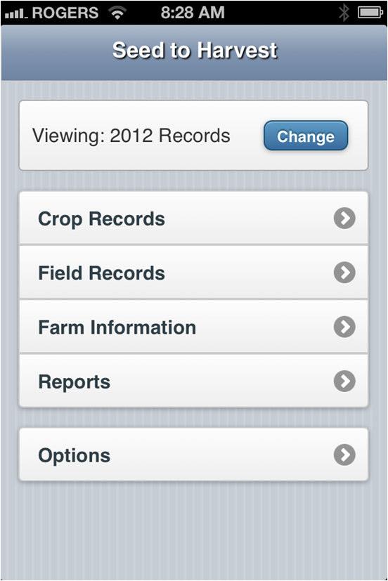 Seed to Harvest Free iphone and ipod Touch app; $10 version to produce pdf reports; Developed by a