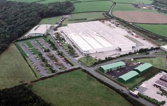 The Plymouth plant, England Production site