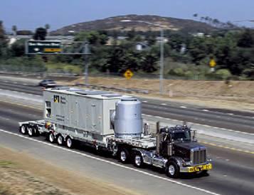 Ease of transport Land, Sea, & Air Turbine Generator Trailer & 2- Axle Booster Unit 18.9M (62 ft.) Weight: 57MT (125,000 lbs.