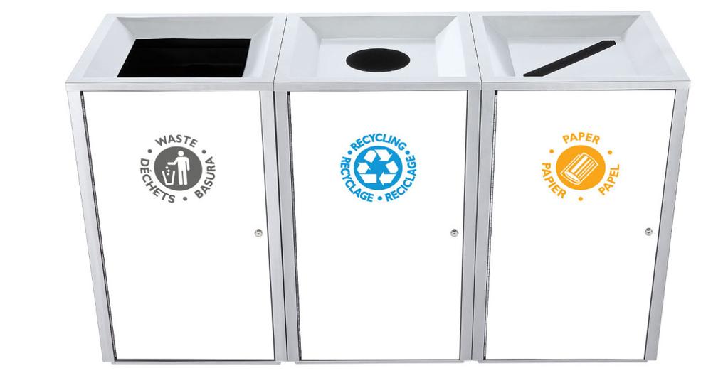 Indoor Waste & Recycling Receptacles Storlek Product Specifications Page 3 of 10 Design Story STORLEK, a large-capacity 70-gallon receptacle designed by QDesign, can