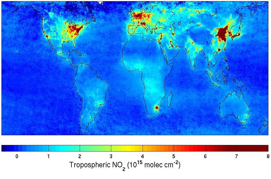 Global Distribution of Nitrogen Dioxide: Precursors to Ozone Formation (Fishman) Tropospheric NO 2