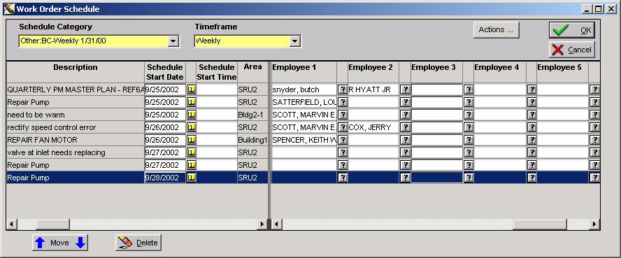 Scheduling Assigning Employees Assign