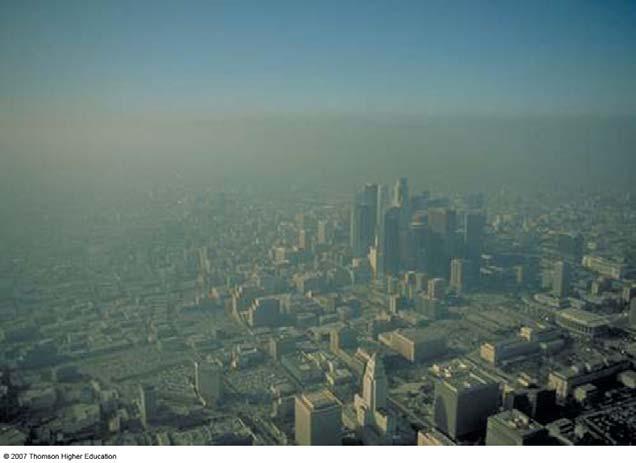 are likely to find the higher secondary pollution concentrations downwind of