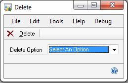 ETO from WilloWare Incorporated for Dynamics GP 22 Deleting an Estimate Clicking the DELETE button on the ME window checks if the selected BOM is in use as a subassembly on another BOM.
