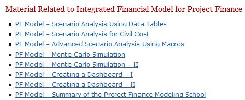 Study Session: Week XI 1. Integrated Project Finance Model 1. Building Scenarios Using Data tables 2. Building Advanced Scenarios using Macors 3.