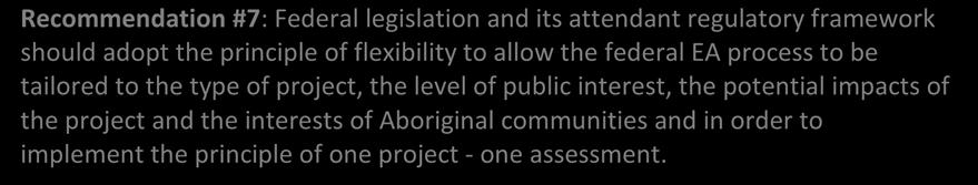 As noted above with respect to the assessment process generally, multi-layered and uncoordinated engagement with Aboriginal groups is undesirable for all.