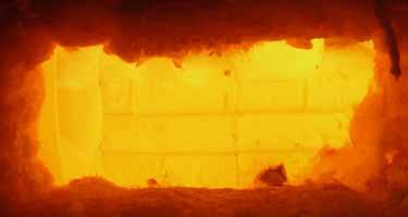 Flame visualization inside CSM furnace Figure 57. Near burner zone.