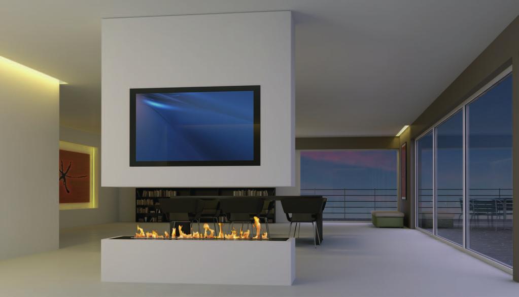 Technical features The decoflame e-ribbon Fire which can be used as drop down unit or in any of our made to measure built-in fireplaces offers the following features 4-6-step flame regulation on