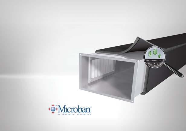 AF/ARMAFLEX CLASS O WITH ACTIVE MICROBAN ANTIMICROBIAL PROTECTION Conditioned systems can be problematic for the development of microbes and contamination, with indoor air up to 10 times more