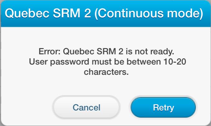 If default mode is not enable, the POS will continue to try and access the Quebec SRM as it would in