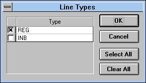 Reassigning Line Types To select line types 1 Select a job. 2 On the Campaign Manager toolbar, click Line Types. 3 Select the line type you want to use.