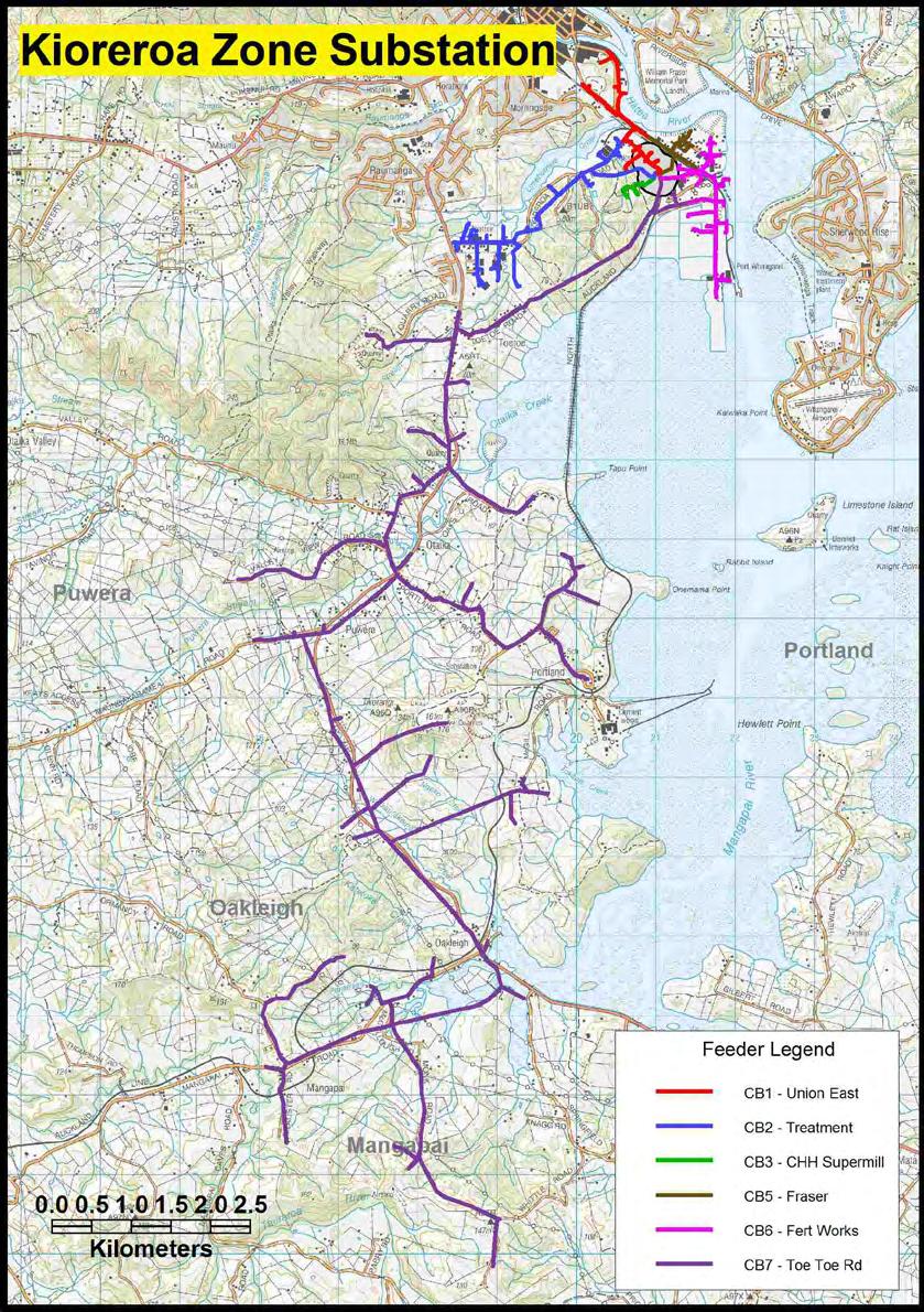 Network Development Plan 5-35 Kioreroa Zone Substation Kioreroa Geographic