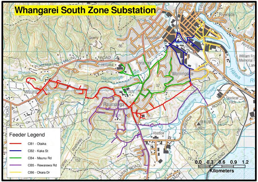 Network Development Plan 5-39 Whangarei South Zone Substation Whangarei South