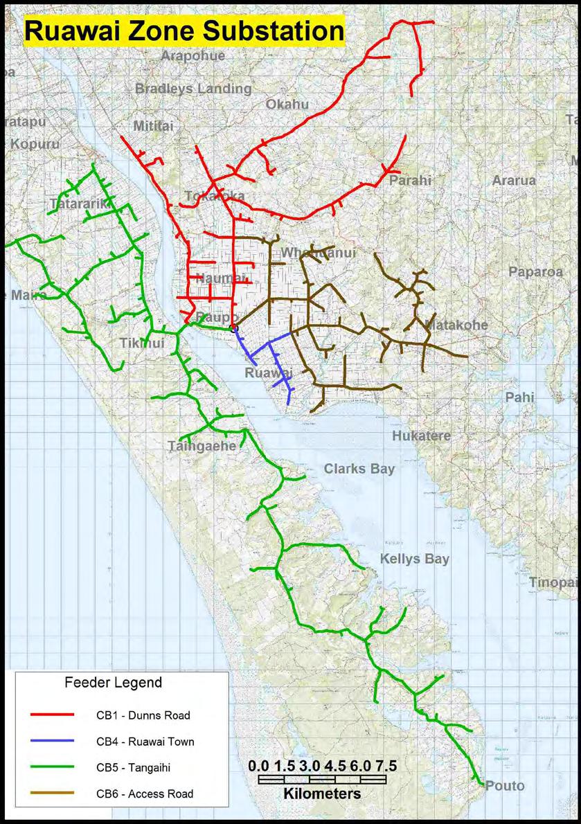 Network Development Plan 5-49 Ruawai Zone Substation Ruawai Geographic
