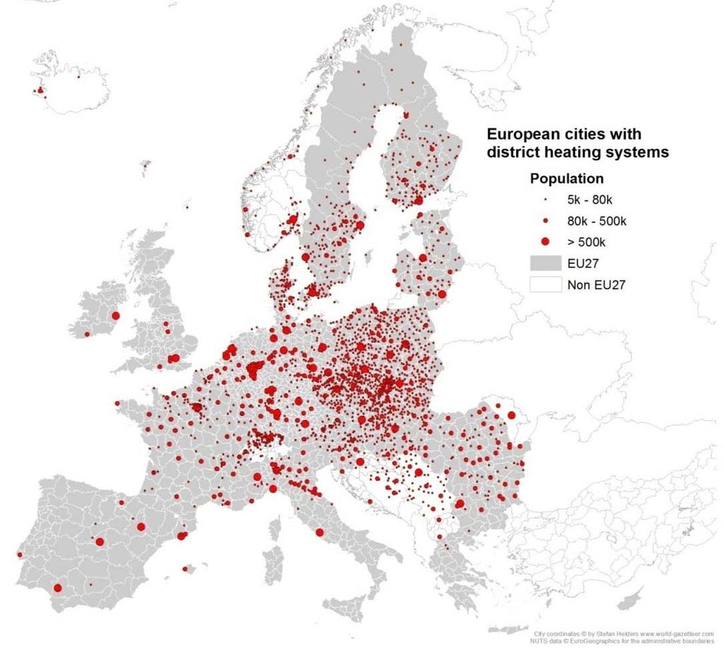 District heating and CHP in Europe EU