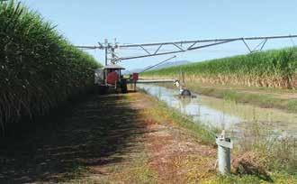 28 Boom irrigators Boom or low-pressure travelling irrigators consist of a wheeled cart supporting a large irrigation boom. Water is supplied through a flexible hose up to 300 m long.
