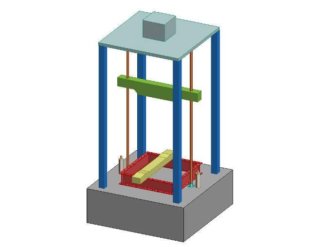 3. Experimental Overview Figure 3: Finite element model of an in-situ railway concrete sleeper 3.