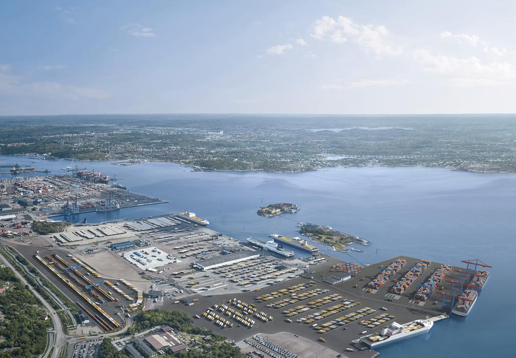 The port grows to cater for the future The Port of Gothenburg is growing more than ever before with new terminals, logistics premises, roads and railway lines.