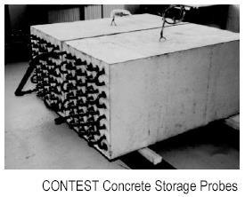 Sensible heat TES over solid media: concrete for CSP