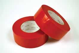 specialty s Red Stucco Tape: Presto Tape s Red Stucco Tape is formulated for easy application and minimum stretch. The will stick to most surfaces and is good for use on glass, metal, wood and stucco.