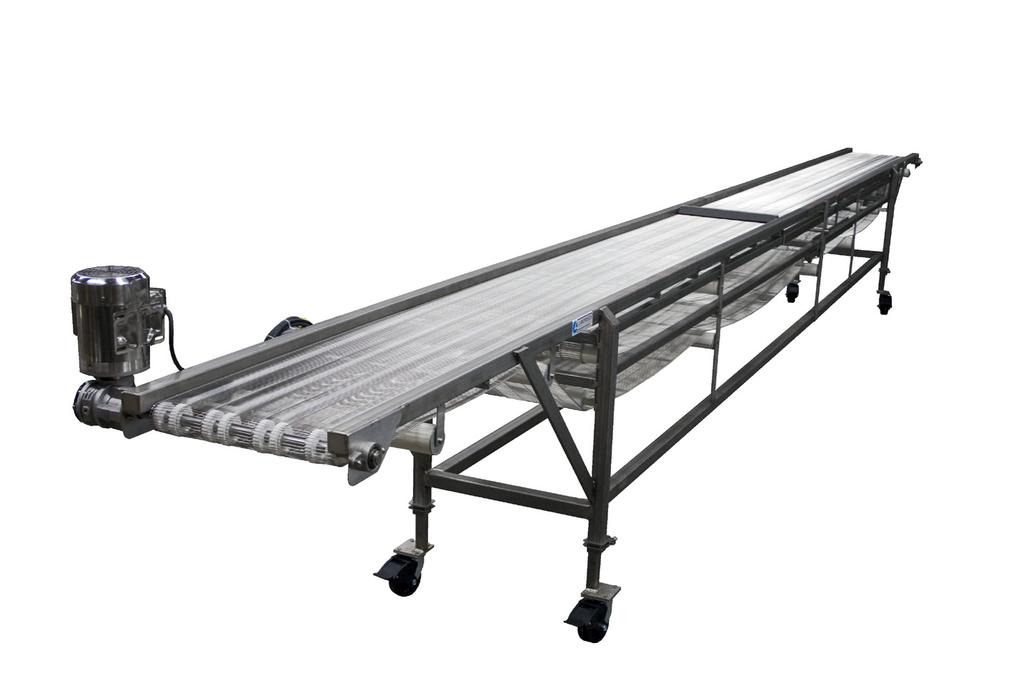 CONVEYORS FLOW-SPLITTING CONVEYOR SYSTEMS DIVIDE & DIRECT YOUR PRODUCT TO TWO SEPARATE FILLING STATIONS WITH EASE Flow Divider Conveyors Easy-to-clean, heavy duty stainless steel frame Shaft