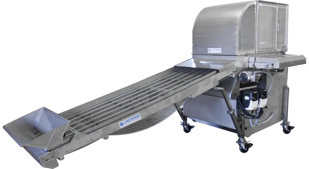 conveyor either directly or into the optional metering hopper.