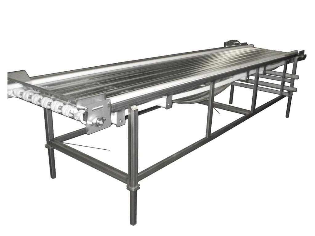 Flat Inspection Conveyor Capacities Working Width Capacity (lbs per hour) 24 Approximately 6,000 lbs per hour 30 Approximately 7,000 lbs per hour 33 Approximately 8,000 lbs per hour 36