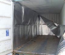 polyester for 20ft container & double sided tape.