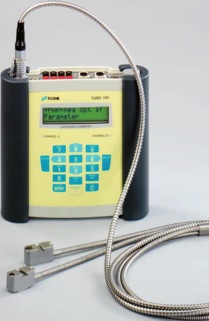 FLUXUS F601 Mobile flow measurement without compromise The benefits are evident.