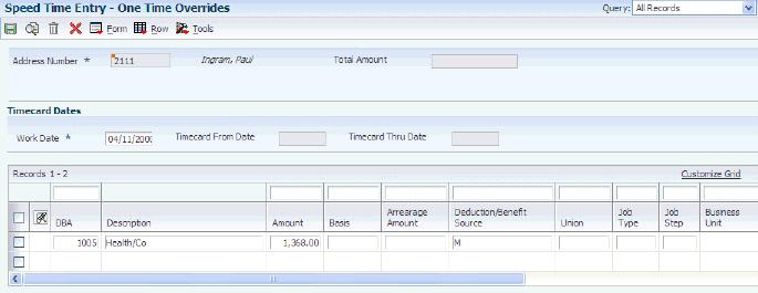 Entering DBA Overrides Payee No (payee number) Enter the address book number for the supplier who receives the final payment.
