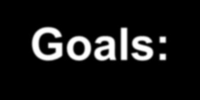 Individual Goals: Get ready to write a long list of the goals you think