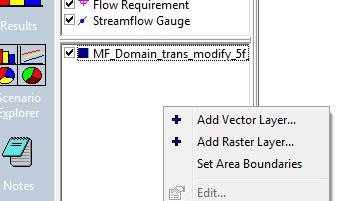 Right-click into the Layer-pane and select Set Area Boundaries from