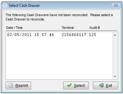 In doing this you will then be asked if you wish to print an Itemised Report (Cashup Docket). This is recommended as it shows all the sales made for the Cash Drawer.