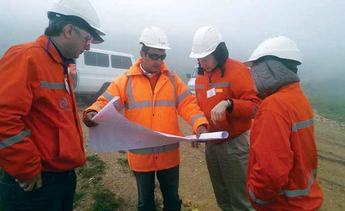 CAO team visits the Amulsar mine site in Armenia In April 2014.
