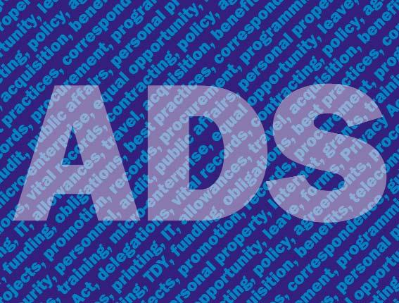 ADS Contacts If you would like additional information or have a question about the ADS, please contact us.