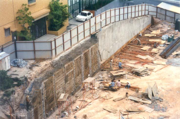Construct retaining wall (as part of the