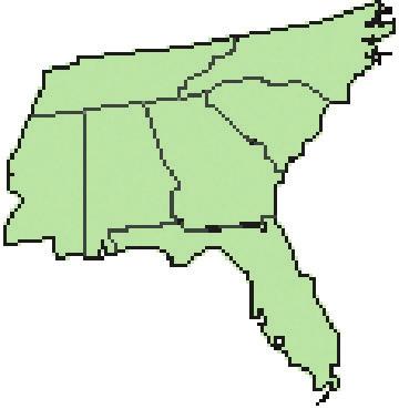 Southeast Region (SE) Includes: AL, FL, GA, MS, NC, SC, TN 15 16 15 16 15 16 15 16 Pct. Chg.