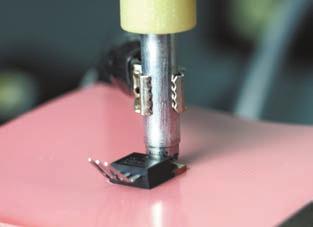 Devices with larger surface areas need more pressure to get the insulator to conform to the interface than smaller devices.
