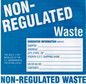 Hazardous Waste Generation Examples of different types of