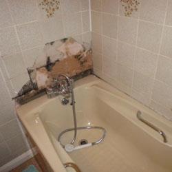 BATH OR SHOWER RENOVATION When installing panels over a bath or an extra large