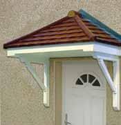 This canopy can be mounted on gallows but is also ideal for mounting on pilasters to give a grander effect.
