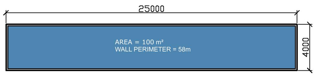 FLOOR PLAN B FLOOR PLAN B; Cost/m² = length of wall x wall height x walling cost per square meter area Cost/m² = 58 x 2,7 x 140 100 Cost/m² = R219.