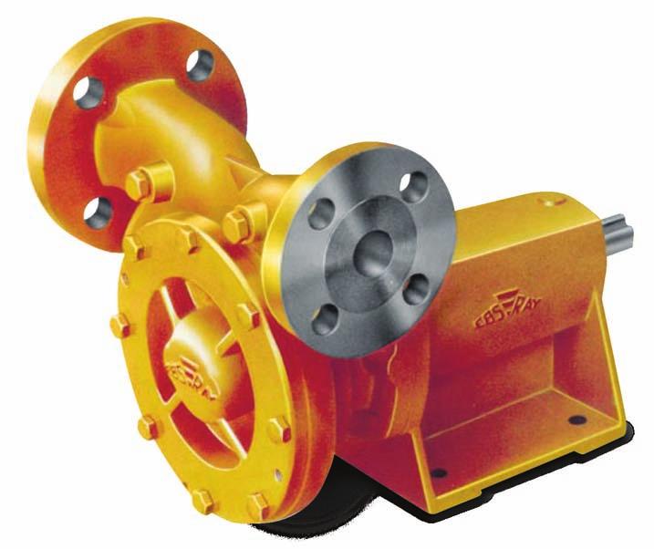 engine or PTO Low maintenance, single stage impeller Flanged porting for simple installation and safe operation Balanced mechanical seal and