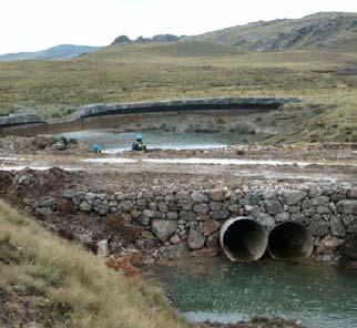 ENVIRONMENTAL Water Management To protect the road and to minimize sediment transport, culverts are
