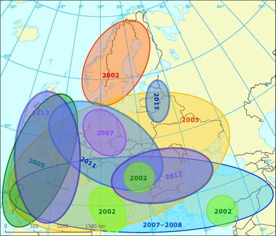 (EEA..., 2012) Drought reality 2000 2012 Europe has been affected by several major droughts in recent decades.