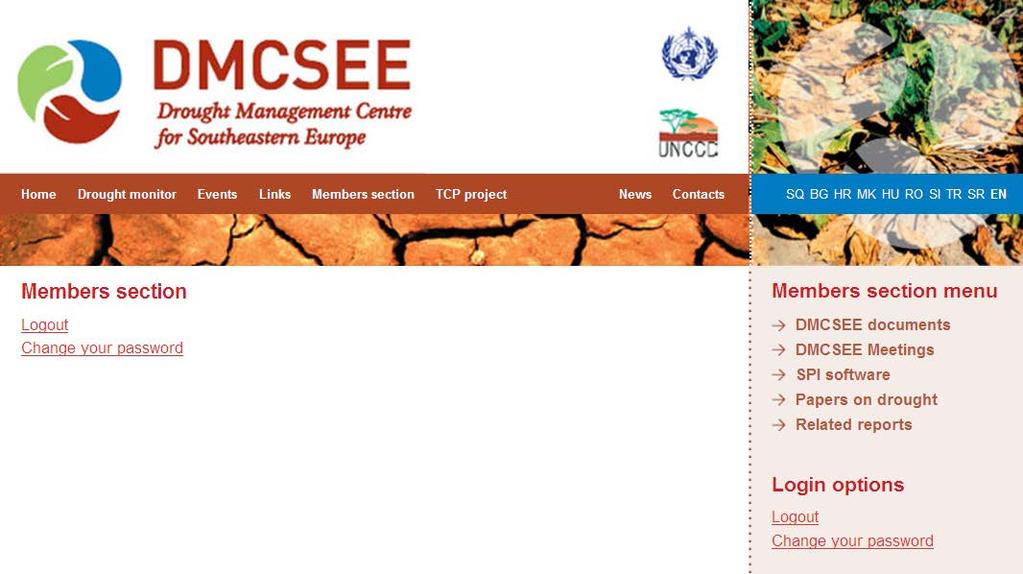 DMCSEE consortium and operational meetings WMO FP UNCCD FP Drought researcher