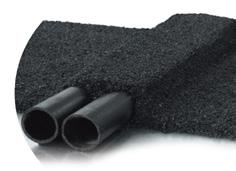 granule Entirely made by rubber granule obtained by the recovery of tires and a binder based on noble polymers in dispersion water.