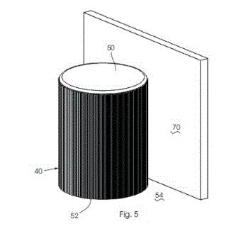 whereby the array can be wrapped about the tank with the slats at an upright attitude and with free side edges of the slat array spaced apart from another.